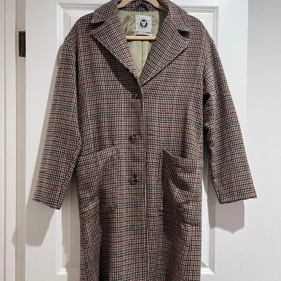 Urban Outfitters Jackets Coats Urban Outfitters Plaid Trench